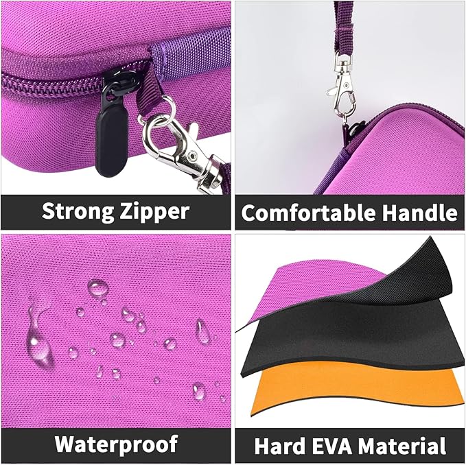 Case Compatible with 3Doodler Start+ Essentials for 3D Pen Set for Kids, Storage Organizer Carrying Holder Fit for Printing Pens, Plastic Refill Blister, Micro-USB Charger (Box Only)-Orange inner