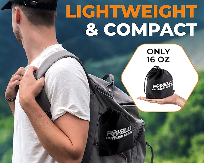 Foxelli XL Hammock Net – 12ft Net for Hammocks, Lightweight Portable Hammock Netting, Fast and Easy Set Up, Fits All Camping Hammocks