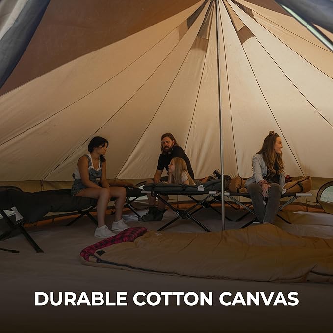 TETON Sports Canvas Tents, Tent for Family Camping in All Seasons, The Right Shelter for Your Base Camp, Waterproof