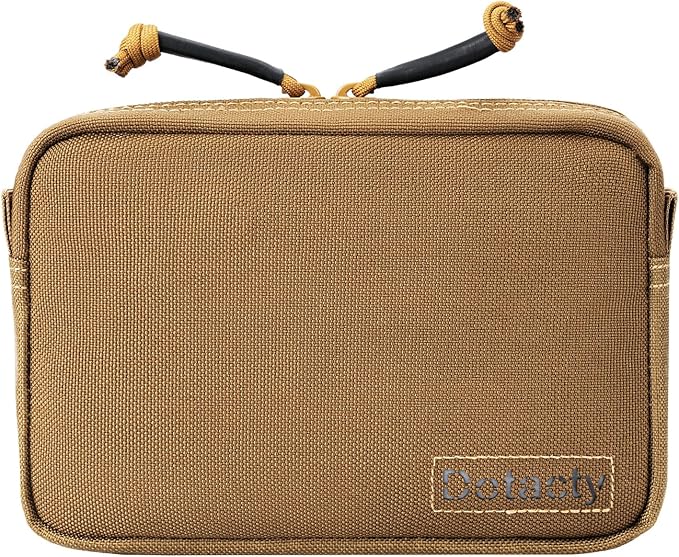 Tactical Belt Pouch EDC Waist Bag MOLLE Admin Pocket Modular Medical Kit Organizer Phone Holster Vest Pack Nylon Utility Zipper Wallet Small Gear Tool Carrier for Men Women Camping Hiking