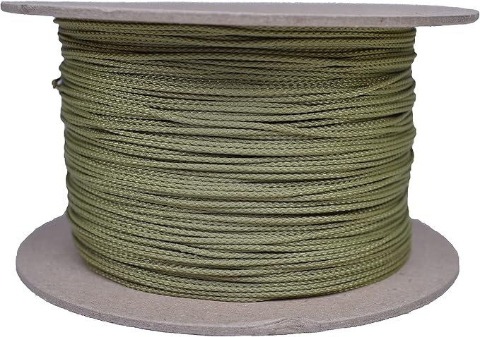 BORED? PARACORD! Nylon Micro Cord - 125 or 1000 Foot Spool Options - 70+ Colors and Patterns - 1.18mm Cord