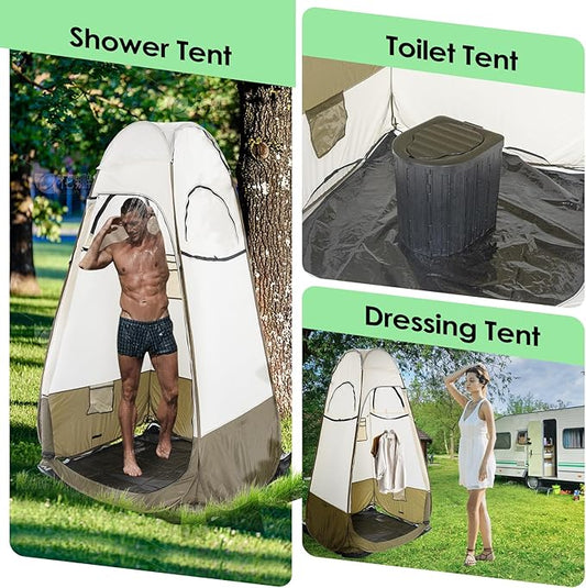 Portable Privacy Tent - Pop Up Shower & Changing Room for Outdoor Camping