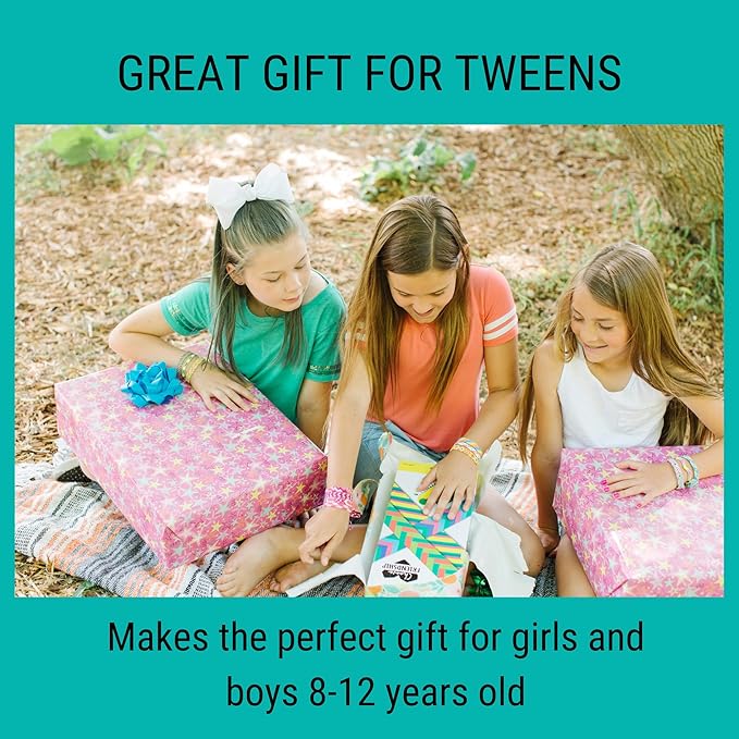 Choose Friendship My Friendship Bracelet Maker, 20 Pre-Cut Threads (Craft Kit/Kids Jewelry Kit) - Neutral