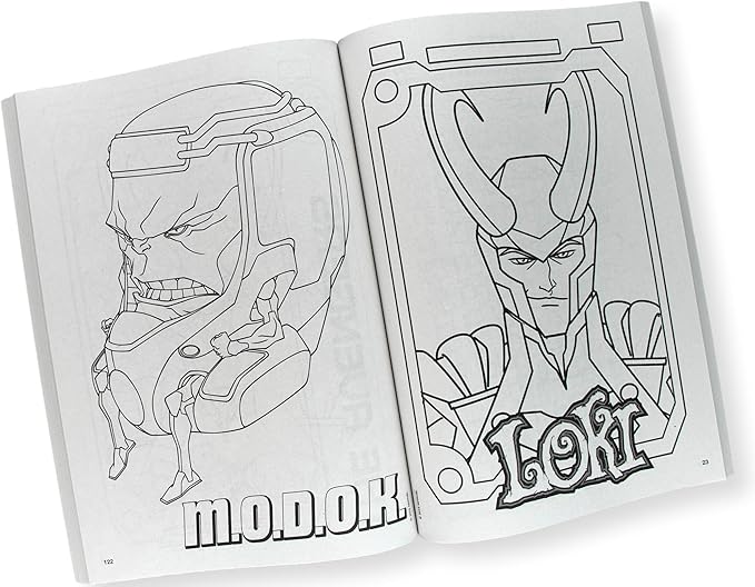 Avengers Coloring Book Set Bundle with Avengers Stickers and Superhero Door Hanger (Avengers Classic)