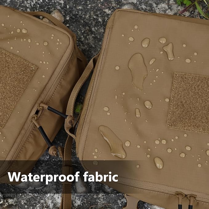 PETAC GEAR 4 PCS Tactical Modular Packing Cubes with Waterproof Material, Large Capacity Storage Bag, Easy Clean Outdoor Travel Organize Storage Pouches Bags (CB)