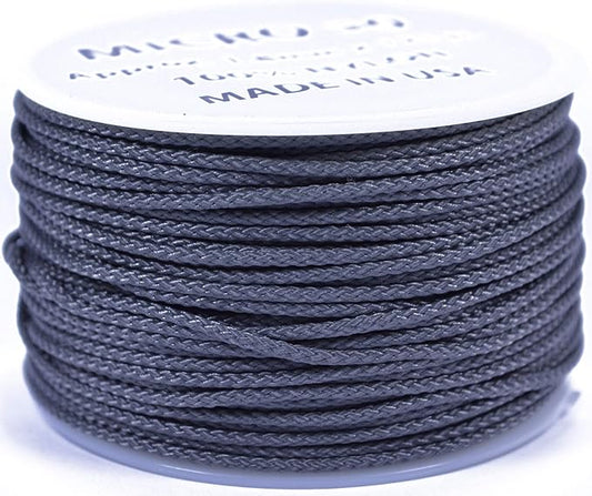 BORED? PARACORD! Nylon Micro Cord - 125 or 1000 Foot Spool Options - 70+ Colors and Patterns - 1.18mm Cord