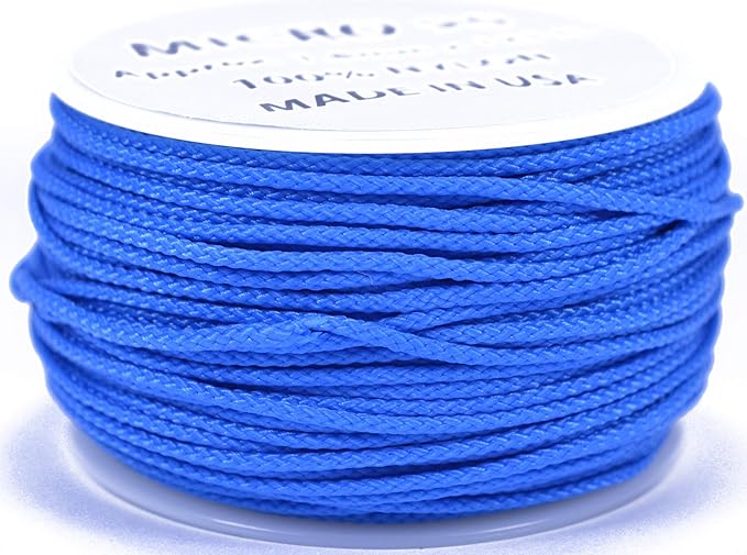 BORED? PARACORD! Nylon Micro Cord - 125 or 1000 Foot Spool Options - 70+ Colors and Patterns - 1.18mm Cord