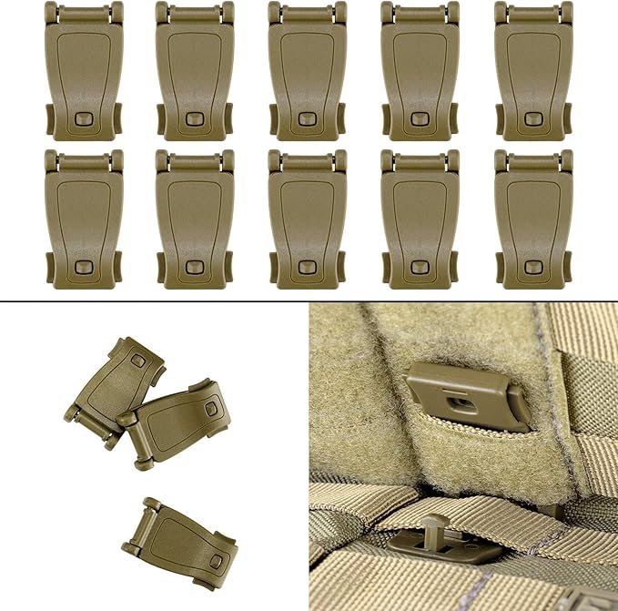 BOOSTEADY 36PCS Attachments for Tactical Backpack Vest Belt,D-Ring Grimloc Locking Gear Clip, Web Dominator Elastic Strings, Strap Management Tool Buckle,Hydration Tube Clips,Key Ring,MOLLE Bag