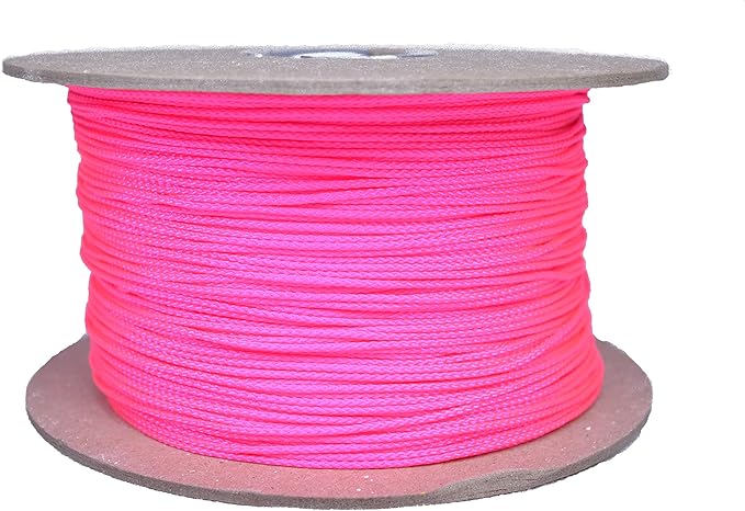 BORED? PARACORD! Nylon Micro Cord - 125 or 1000 Foot Spool Options - 70+ Colors and Patterns - 1.18mm Cord