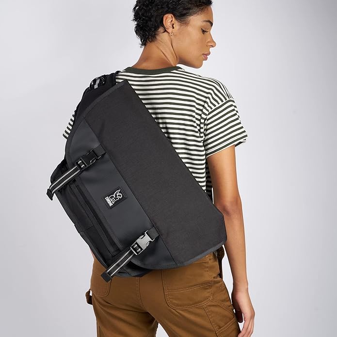 Chrome Industries Mini Metro Messenger Bag - 13 Inch Laptop Satchel with Signature Belt Buckle Closure, 20.5 Liter