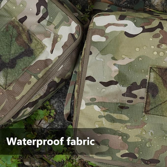 PETAC GEAR 4 PCS Tactical Modular Packing Cubes with Waterproof Material, Large Capacity Storage Bag, Easy Clean Outdoor Travel Organize Storage Pouches Bags (MC)