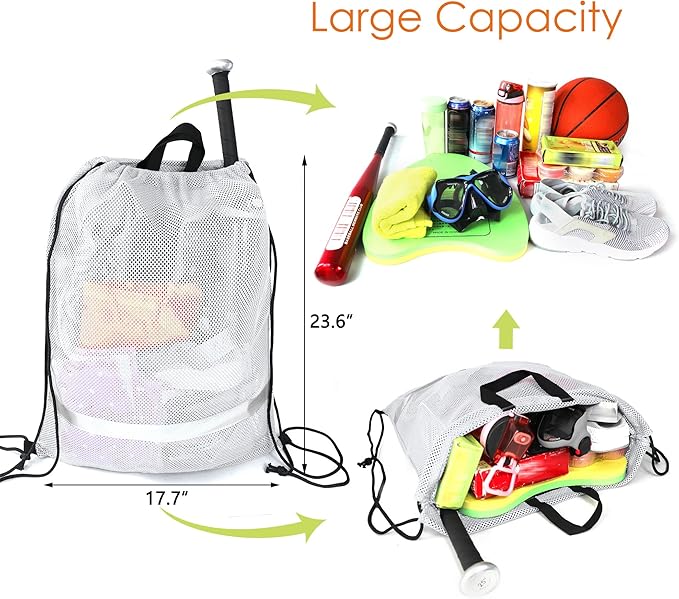 BeeGreen Drawstring Backpack for Men Women Athletic Gym Sports Workout Beach Swim …