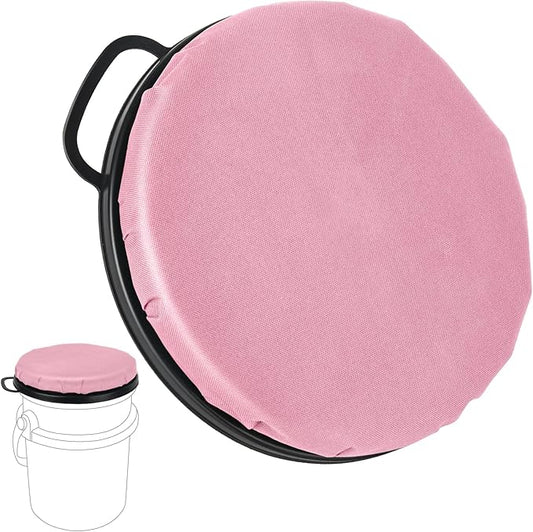 5 Gallon Bucket Seat for Yeti Bucket Only, Swivel Bucket Lid with Padded Top for Cozy Sitting, Bucket Seat Cushion for Outdoor Fishing,Hunting,Gardening,Camping,Car Washing, Softball Training