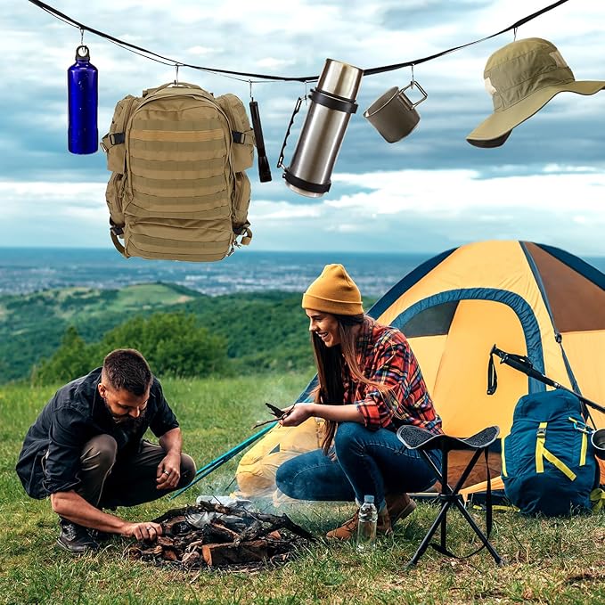 Suzile 6 Pcs Hockey Drying Rack Equipment Hanging Rack with 6 Hooks Multipurpose Gear Organizer Portable Sports Gifts Ice Hockey Camping Equipment for Home Travel Outdoor