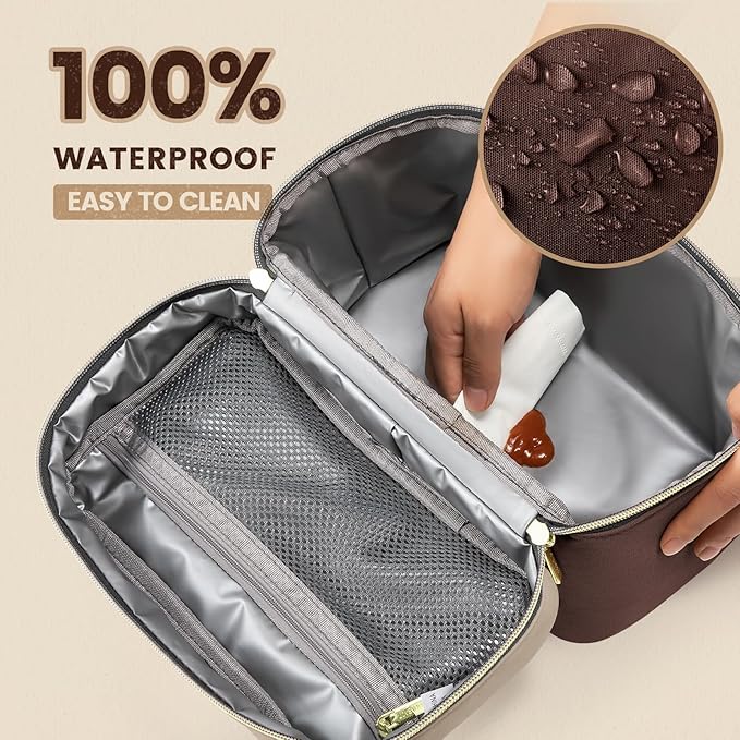 LOVEVOOK Lunch Box for Women,Large Adult Insulated Lunch Bag for Women,Leakproof Cooler Bag for Office Picnic Hiking Beach,Lunch Tote Bag with Adjustable Shoulder Strap