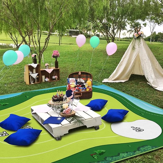 Extra Large Picnic Blankets Waterproof Foldable (80"x 80") Boho Beach Blanket Waterproof Sandproof,3-Layer Thicking Mat Outdoor Packable Camping Blanket