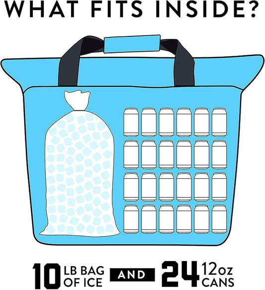 Bison Coolers Softpak Series, Made in USA, Soft Cooler Bag Insulated Leak Proof for Beach, Travel, Camping, Picnic, Car, Trips, 24+ Hour Ice Retention