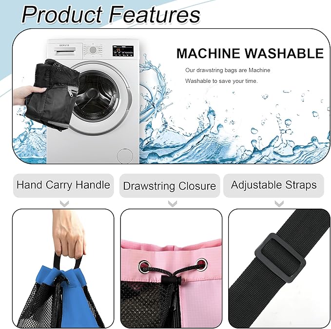 BeeGreen Drawstring Backpack for Men Women Athletic Gym Sports Workout Beach Swim …