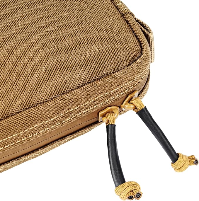 Tactical Belt Pouch EDC Waist Bag MOLLE Admin Pocket Modular Medical Kit Organizer Phone Holster Vest Pack Nylon Utility Zipper Wallet Small Gear Tool Carrier for Men Women Camping Hiking