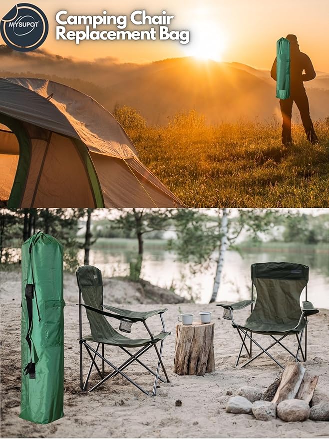 Replacement Bag for Folding Camping Chair, Portable Camp Chair, Hammock, Yoga Mat, Umbrella, Tents, Tripods, Fishing Poles - 420D Oxford Polyester Fabric