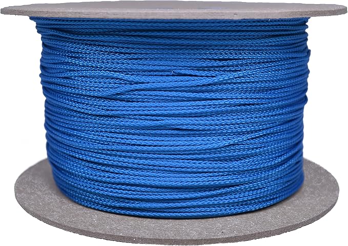 BORED? PARACORD! Nylon Micro Cord - 125 or 1000 Foot Spool Options - 70+ Colors and Patterns - 1.18mm Cord