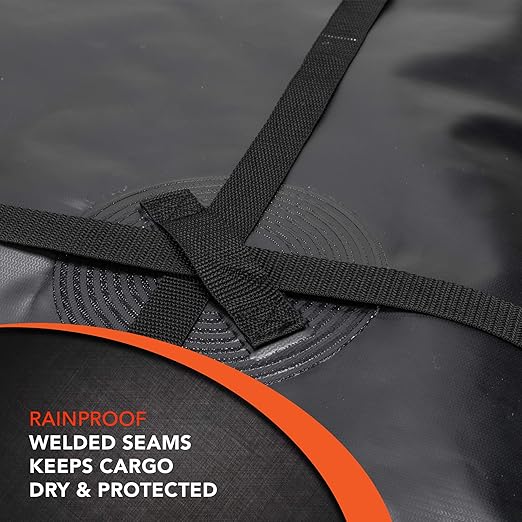 CargoSmart Rainproof Cargo Carrier - Soft Sided Bag for Car Top, 36'x30'x16' - Up to 10 Cubic Feet of Storage, Easily Mounts to Vehicle's Bare Roof, Roof Rack or Basket