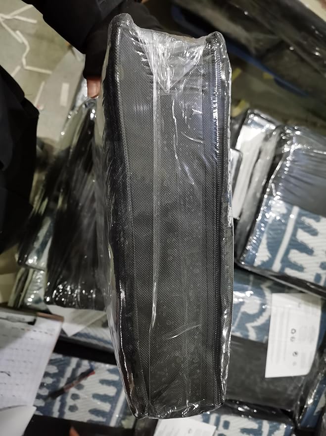 Capslpad 8Ft Round Outdoor Rug for Patios Clearance Reversible Mat Plastic Straw Patio Rugs Lightweight RV Camping Mat Circle Outside Area Rug Carpet for Balcony Deck Trailer Picnic,Blue