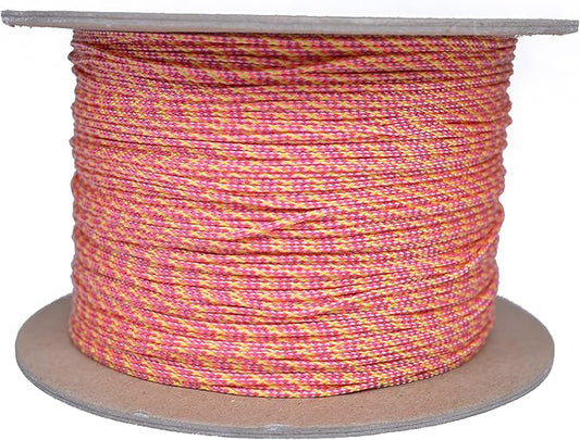 BORED? PARACORD! Nylon Micro Cord - 125 or 1000 Foot Spool Options - 70+ Colors and Patterns - 1.18mm Cord