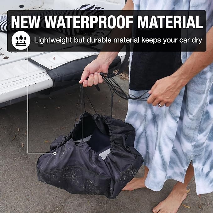 Ho Stevie! Durable Wetsuit Changing Mat/Waterproof Dry-Bag for Surfers (Clean Wetsuit, Clean Car)