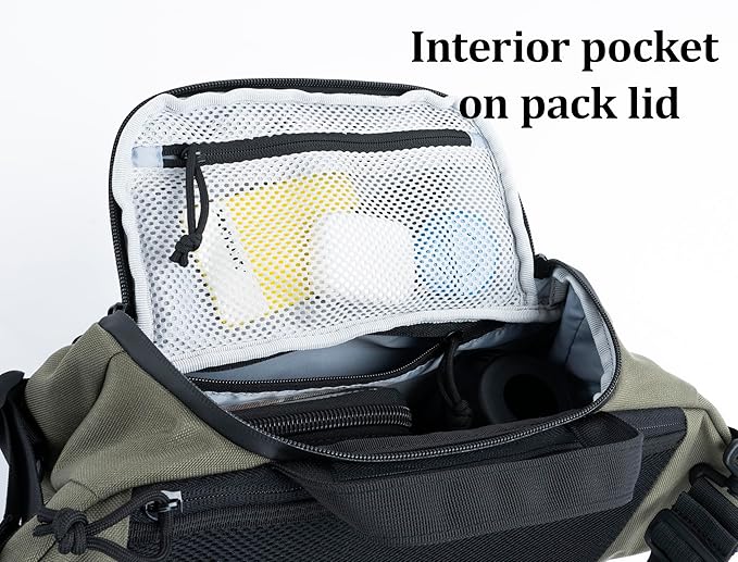 Tactical Sling Backpack Crossbody EDC Pack MOLLE Satchel Bag for Travel, Work, Camping and Hiking 8Liter