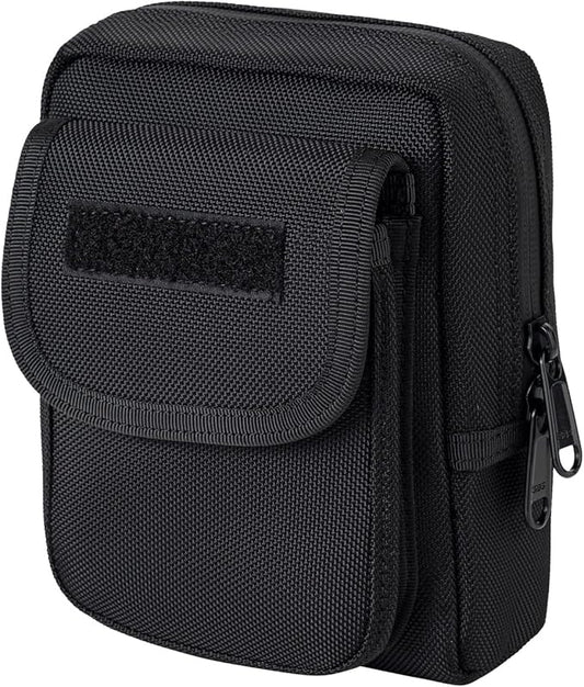 Compact Utility Gadget Pouch Tactical MOLLE Nylon Duty Belt Pouches for Police Law Enforcement Work EDC Small Tool Waist Bag for 6.1" Cellphone Outdoor Camping Hiking Organizer