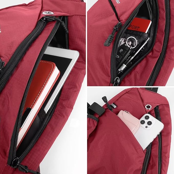 TITECOUGO Sling Bag Crossbody Shoulder Outdoor Travel Hiking Backpack for Women & Men
