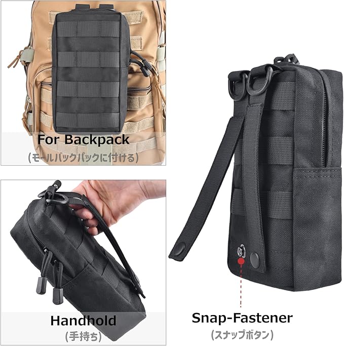 Azarxis Molle Pouches, Tactical Compact EDC Small Utility Pouch Waist Bags Sundries Storage Admin Organize Gear Gadget for Military Backpack