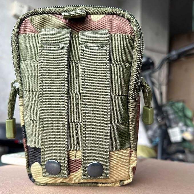 Tactical Molle Pouch, Universal EDC Waist Bag Pouches, Outdoor Belt Bags Gear Tool Gadget Pocket with Cell Phone Holster