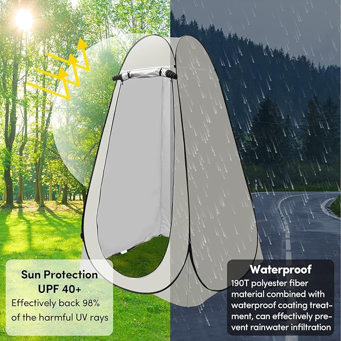 Pop Up Privacy Tent Shower Tent Changing Tent Portable Outdoor Camping Bathroom Toilet Tent Changing Dressing Room Privacy Shelters Room for Hiking and Beach Sun Shelter Picnic Fishing- Waterproof