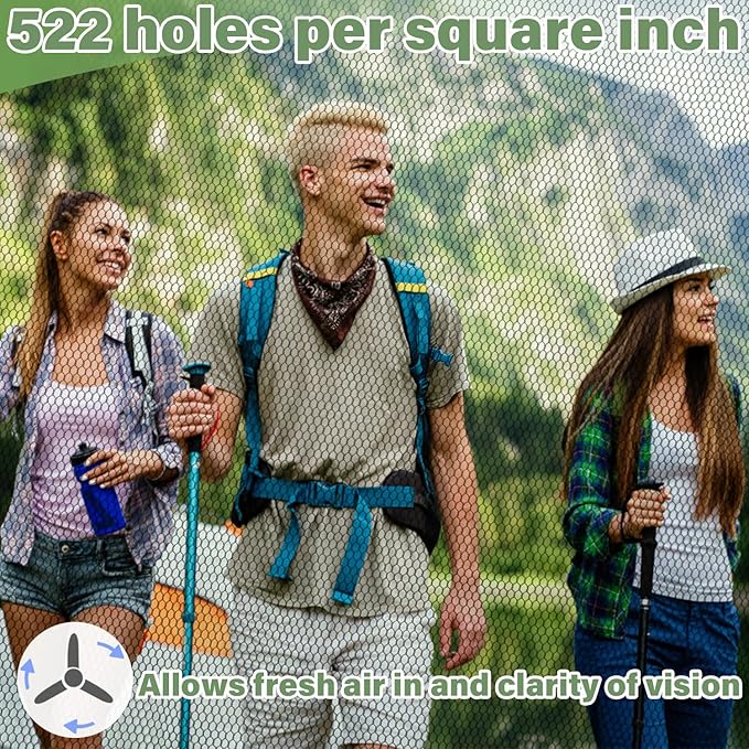 Benvo Mosquito Head Net Mesh One Piece Face Neck Fly Netting Cover from Bugs Gnats Noseeums Hat-Compatible Insect Shield for Fishing, Camping, Gardening (2pcs, Olive, Upgraded Big Net)