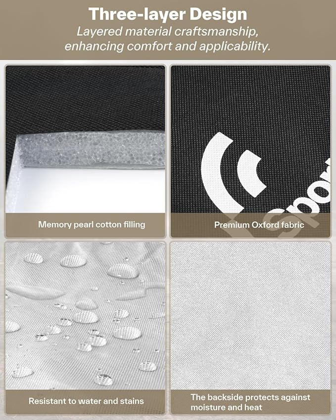 Sportneer Sitting Pad, Sit Pads for Backpacking Portable Camping Sit Pad Waterproof Folding Pad Stadium Seat Pad for for Camping Picnics Hiking