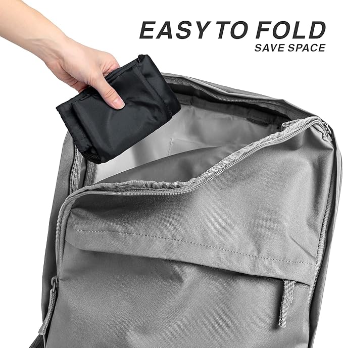 BuyAgain Drawstring Backpack Sports Water Resistant String Bag Sport Gym Sackpack for Women Men Large with Zipper, Black