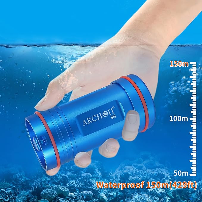 ARCHON Aluminum Alloy Waterproof Car Key Holder FOB Case, Keychain Dry Storage Box for Swimming,Diving Essential, Small Bag Kit for Boating