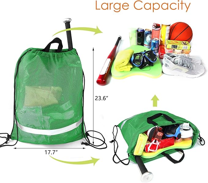 BeeGreen Drawstring Backpack for Men Women Athletic Gym Sports Workout Beach Swim …