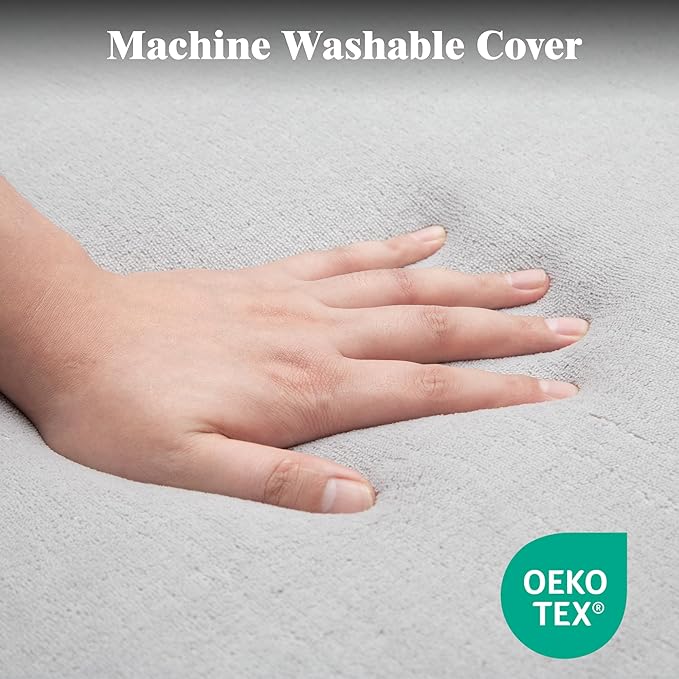 Ferlizer 4" Memory Foam Camping Mattress for Tesla Model Y, 76" x 43", Foldable Car Sleeping Pad with Plush Washable Cover, CertiPUR-US Certified, Grey