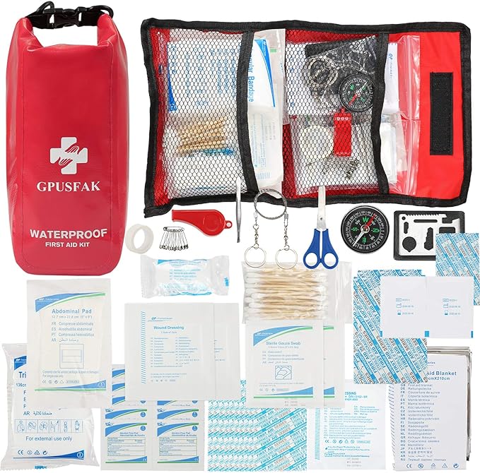 Boat Emergency Kit 2-in-1 Waterproof First Aid Kit