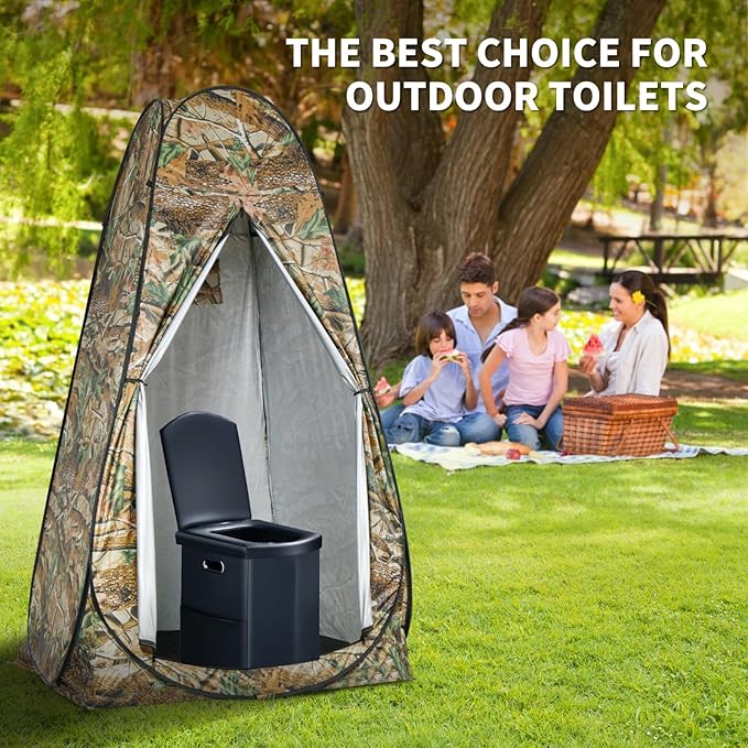 Pop Up Privacy Shower Tent, Outdoor Portable Changing Tent Camping for Camping Beach Toilet Shower Bathroom Changing Room Sun Shelter with Window with Carry Bag