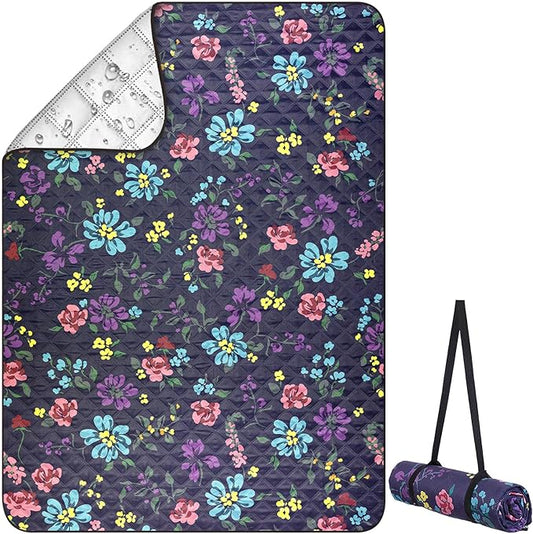 ICOSY Picnic Blankets Beach Blanket, Waterproof Outdoor Blanket Sandproof Picnic Camping Mat Camping Essentials 78" x 59"