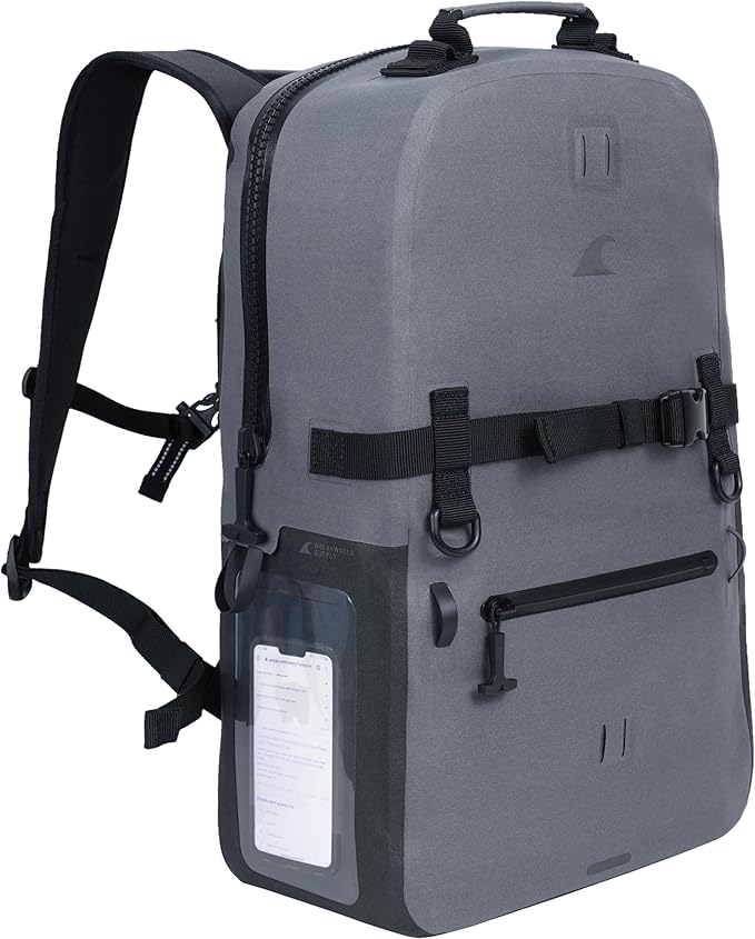 Breakwater Supply™ 100% Waterproof Submersible Backpack, Laptop Bag, Airtight Zippers | Travel Outdoors | Fogland 25L 20L 15L