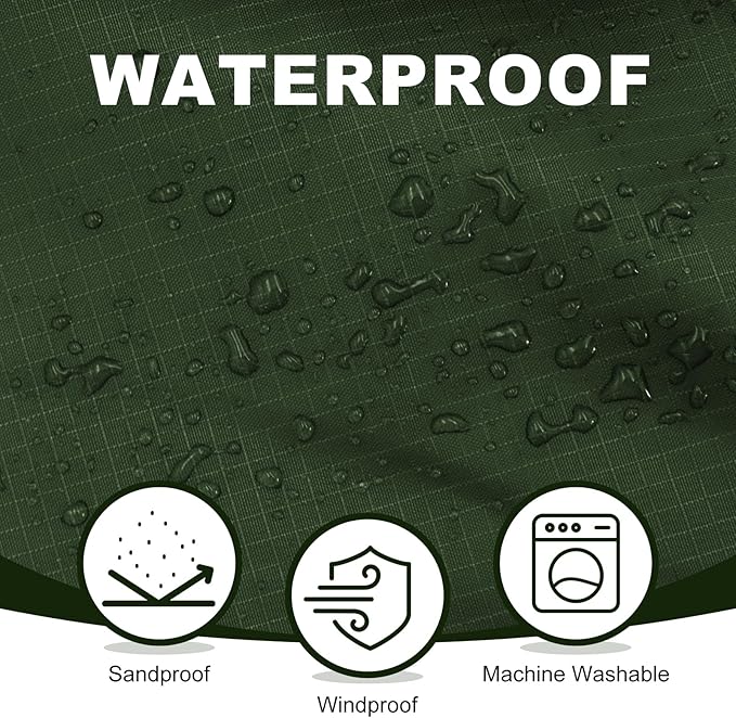 Fleece Waterproof Outdoor Blanket, Windproof Stadium Blanket for Camping, Picnics, and Sports Stay Dry and Comfortable 80"x58"