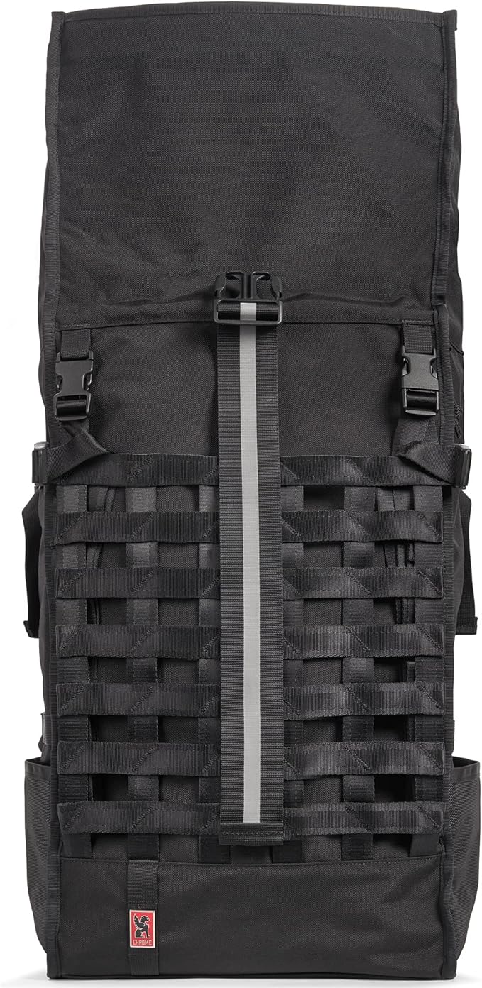 Chrome Industries Pro Barrage Waterproof Roll-Top Satchel Backpack Black Black