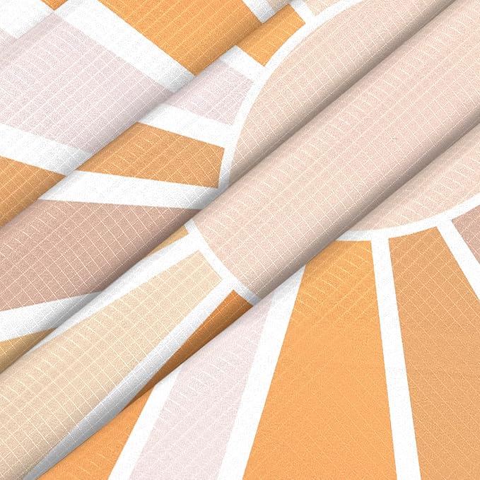 Beach Blanket Waterproof Sandproof, 10'X 9' Extra Large Oversized Beach Mat for 2-8 Adult, Quick Drying Lightweight & Compact Polyester Picnic Blankets for Outdoor, Travel, Camping, Hiking-Boho Sun