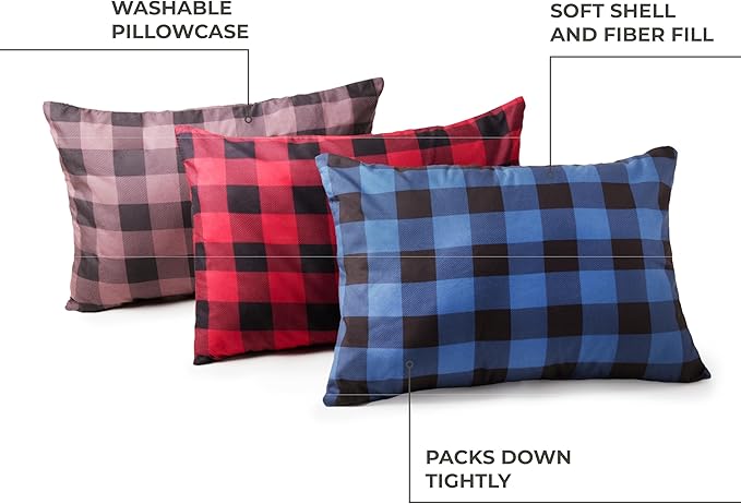 TETON Sports Camp Pillow; Great for Travel, Camping and Backpacking; Washable