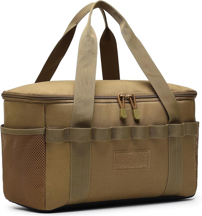 Tactical Camping Storage Bag 14L Tactical Utility Tote Bag Camping Cookware Organizer Trunk Organizer